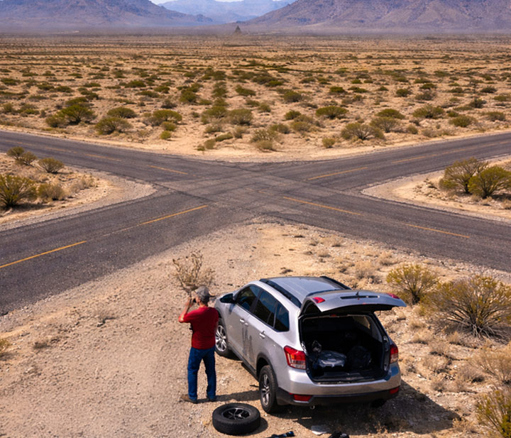 Roadside Assistance Alpine Texas Stranded Roadside With Flat Tire Alpine Towing LLC