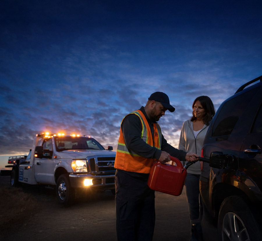 Roadside Assistance Alpine Towing Gas Delivery Service Alpine Towing LLC